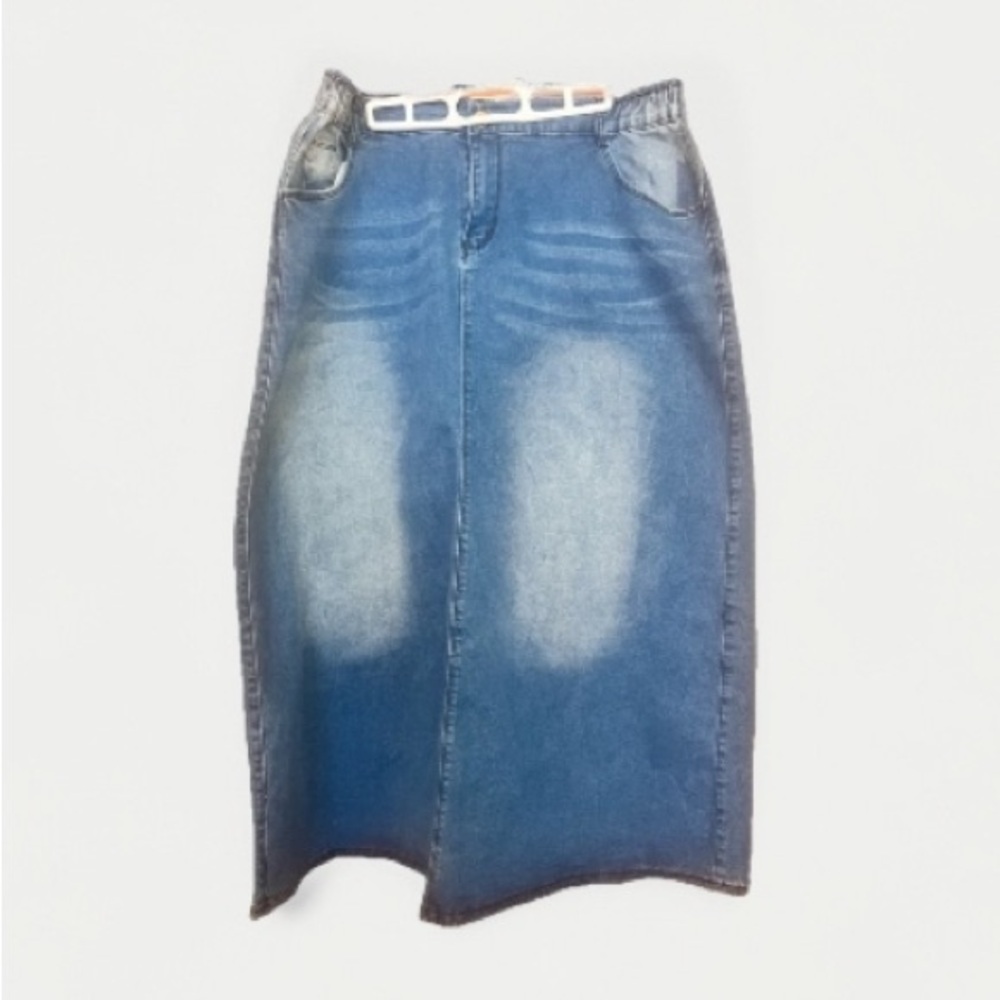 Chou Yatou Long Denim Skirt Size XXL